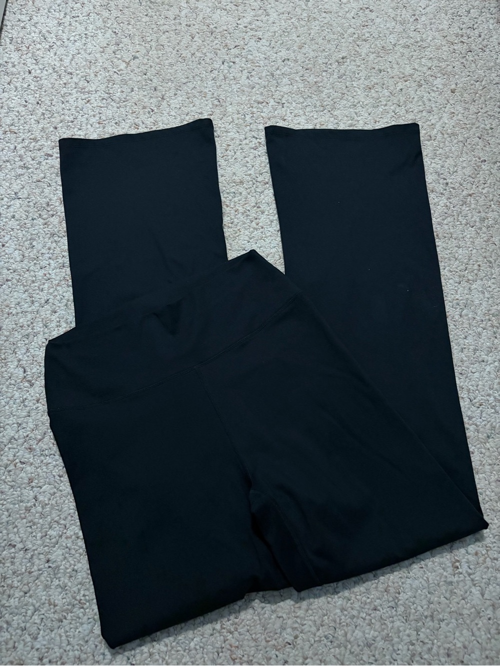 Black High-Waist straight leg Leggings